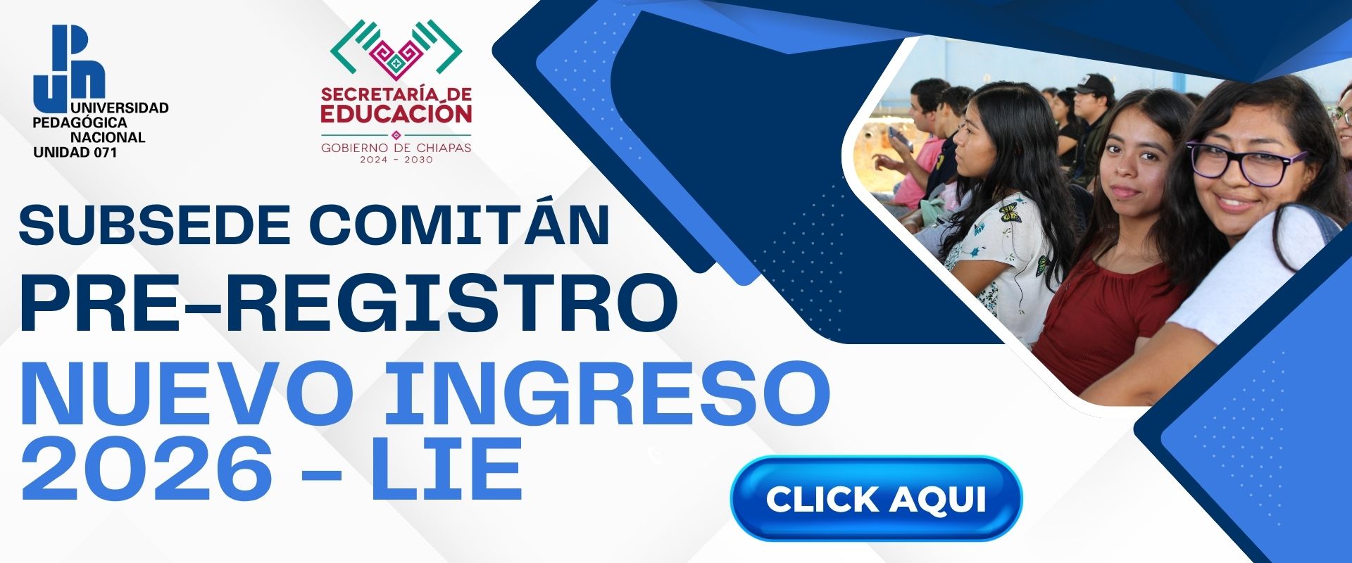 Admisiones LIE Sede Comitán UPN 071 Chiapas